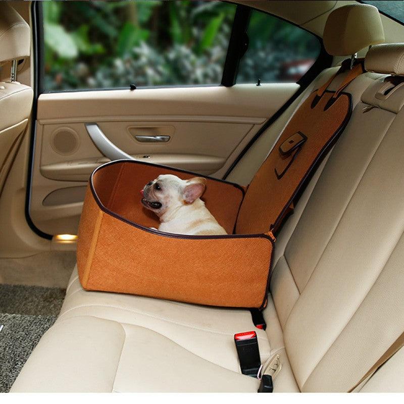 Retro Pet Travel Buddy: Versatile Car Mat & Seat Cushion-4