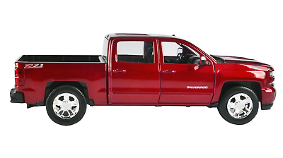 2017 Chevrolet Silverado 1500 LT Z71 Crew Cab Pickup Truck Blue 1/27 Diecast Mo