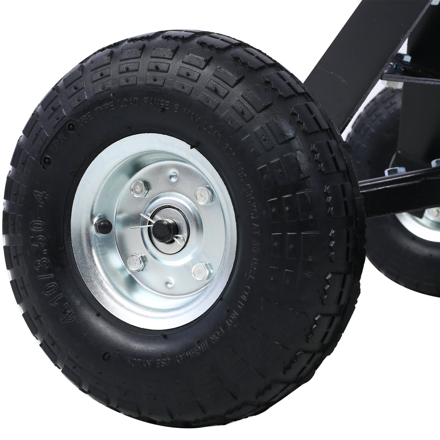 Trailer Dolly with Pneumatic Tires - 600 Lb. Maximum Capacity，black color