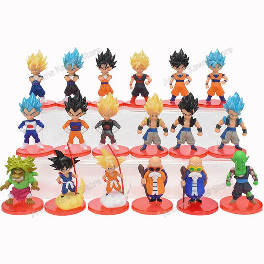 18pcs/Set Dragon Ball Z  Figure Collectable Model Doll Toys Kids Gifts