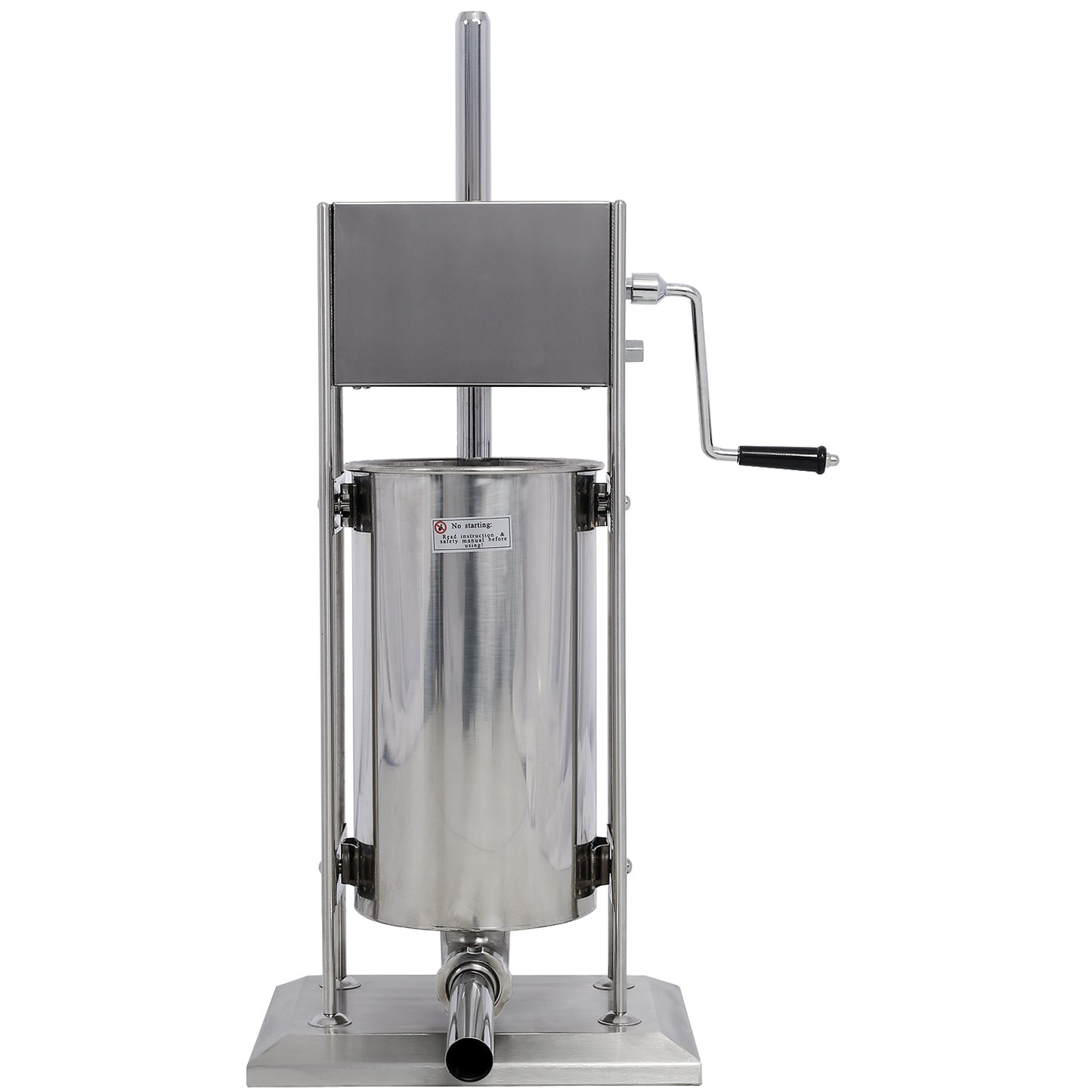 Stainless Steel Commercial Sausage Stuffer,Dual Speed Vertical Sausage Maker 25LB/12L, Meat Filler with 4 Stuffing Tubes