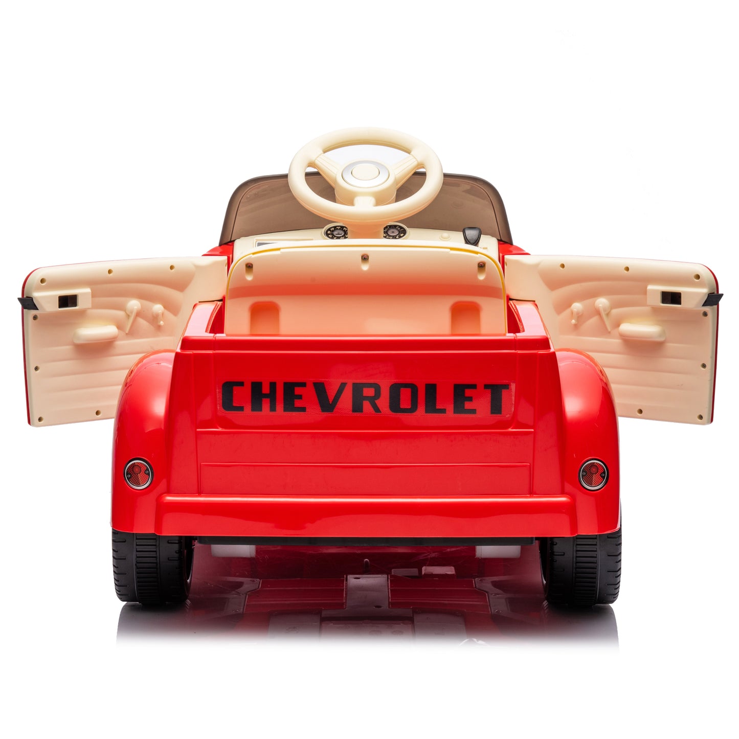 12V Kids Ride On truck car w/parents control, Licensed Chevrolet 3100 pickup,electric car for kid,Vintage modeling,3 speeds,LED Lights,Bluetooth,USB,High-power up to 4.35 km/h,age 3+