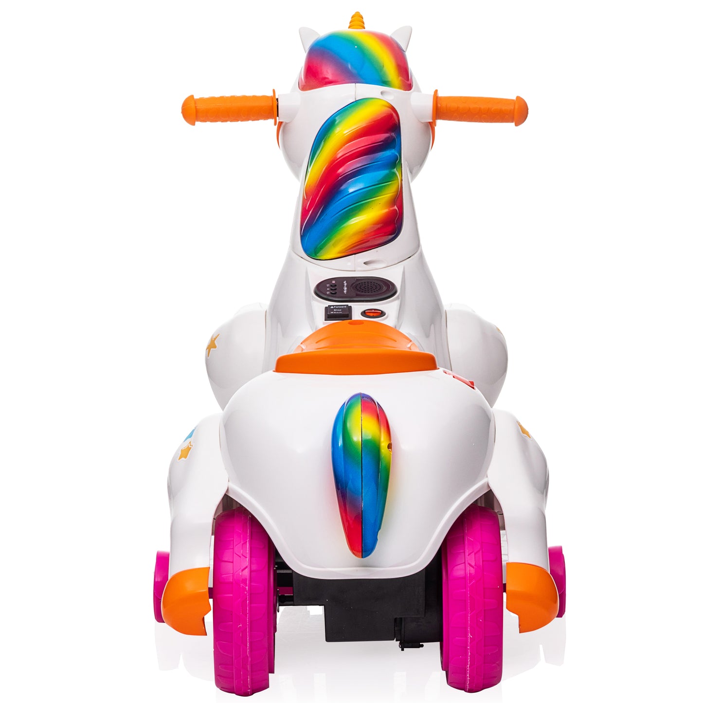 Unicorn stroller,Electric Toy Bike with Training Wheels for Kids 3-6,Colorful