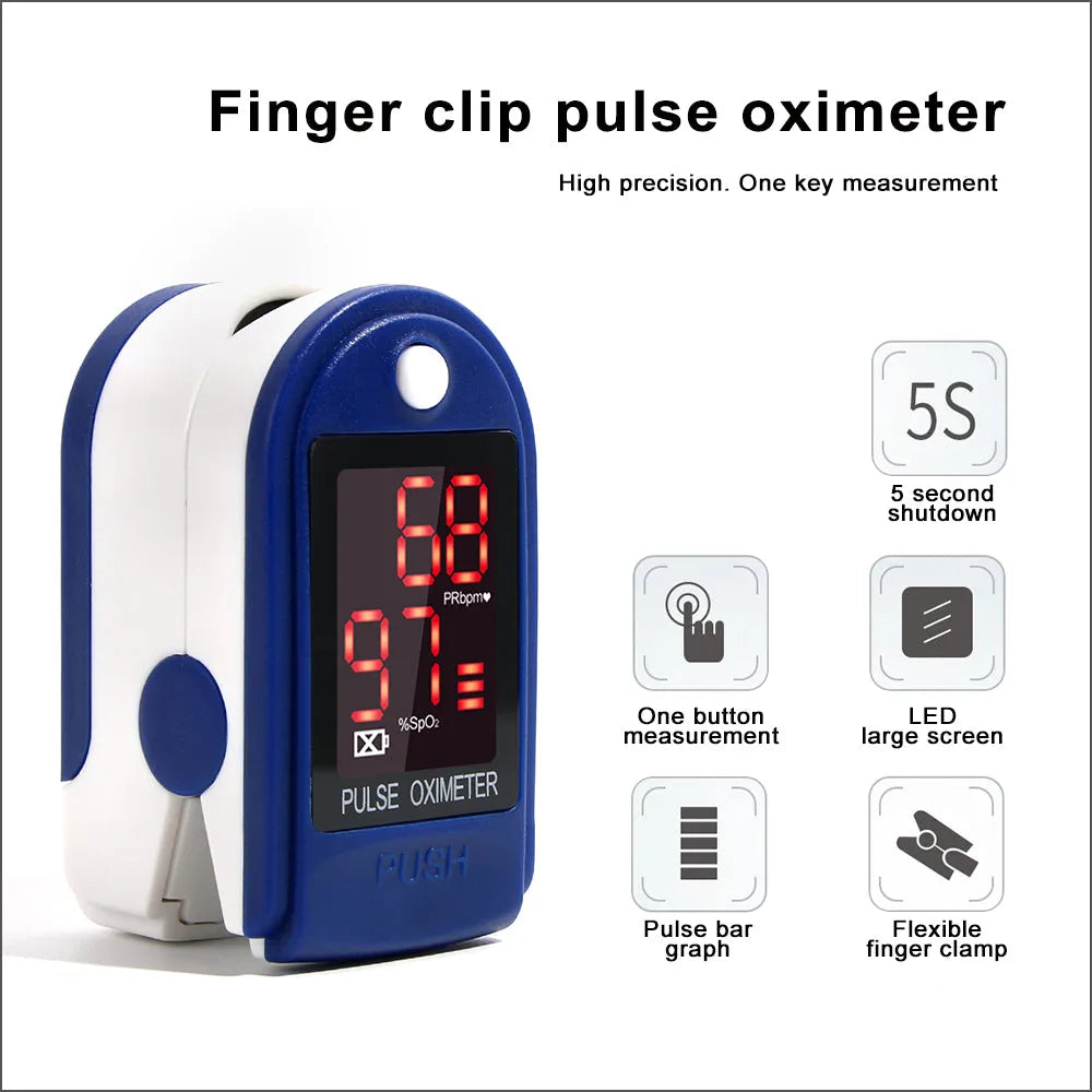 Vibe Geeks Pulse OLED Display Fingertip Oximeter- Battery Operated-4