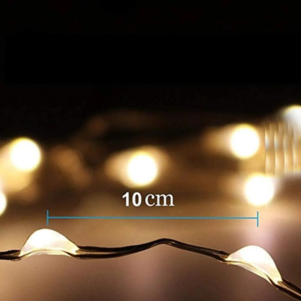 Vibe Geeks Waterproof Outdoor Solar LED Strip Mini String Lights 10M-13