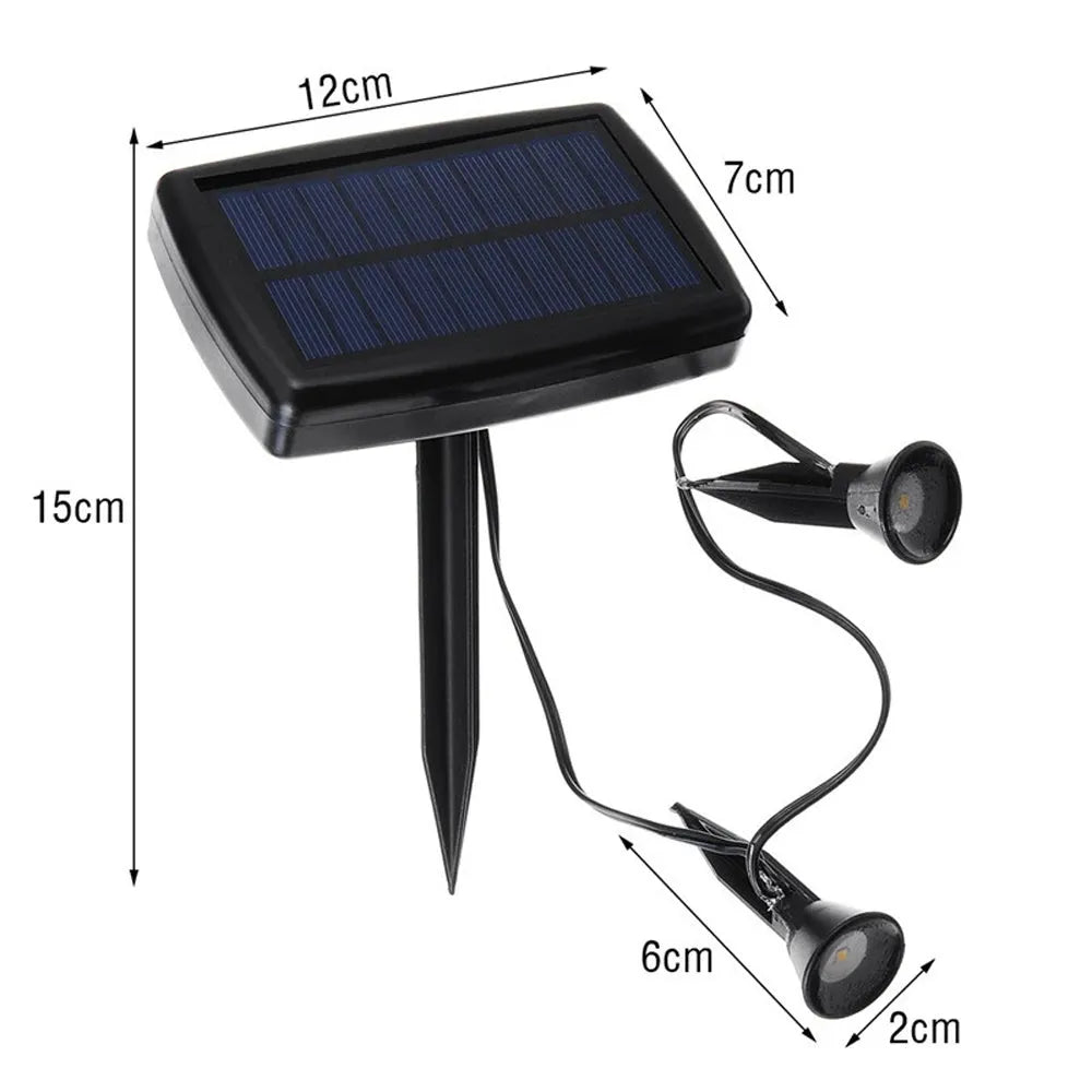 Vibe Geeks 10 pcs Solar Powered Outdoor Spot Light Landscape Light Lamp-8