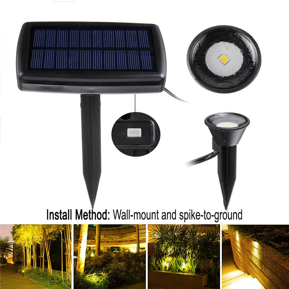 Vibe Geeks 10 pcs Solar Powered Outdoor Spot Light Landscape Light Lamp-9