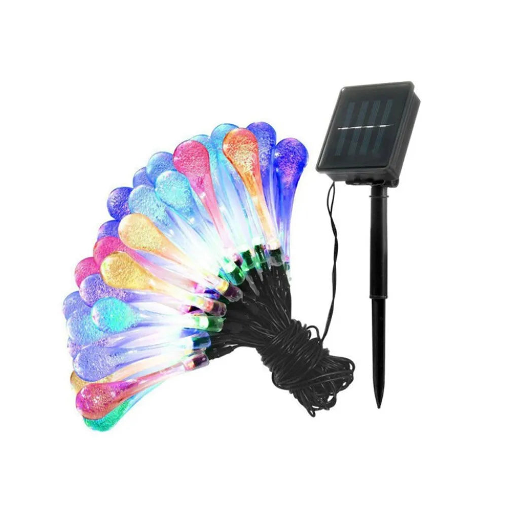 Vibe Geeks Solar Powered Outdoor Fairy LED Droplights Garden Decor-4