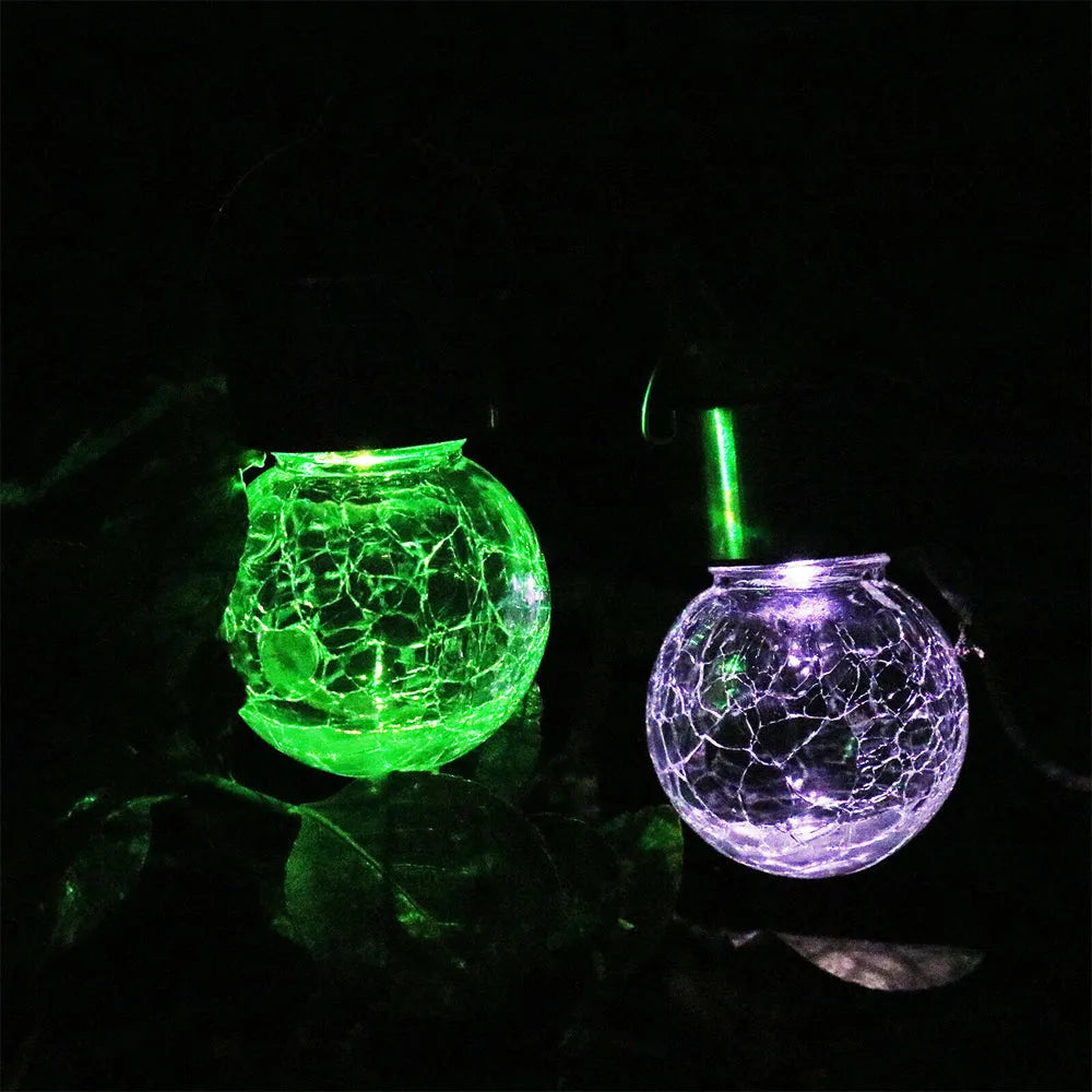 Vibe Geeks 1 pcs/12 pcs Hanging Outdoor Solar Powered LED Ball Lights-2