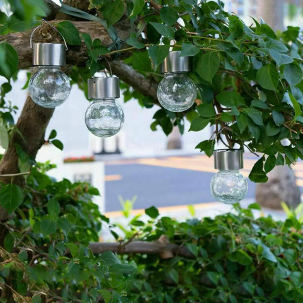 Vibe Geeks 1 pcs/12 pcs Hanging Outdoor Solar Powered LED Ball Lights-19