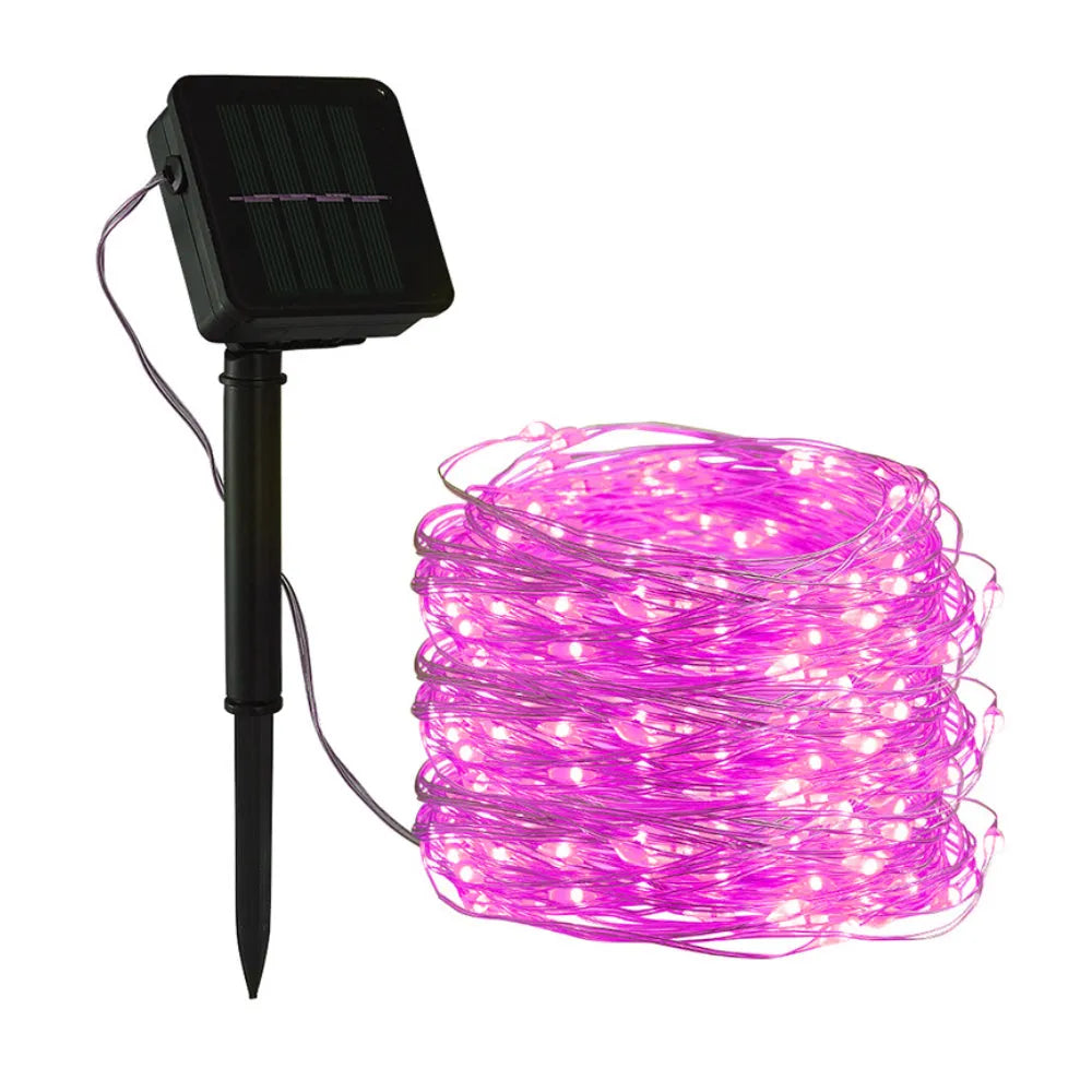 Vibe Geeks 200LED Solar Powered String Fairy Light for Outdoor Decoration-0