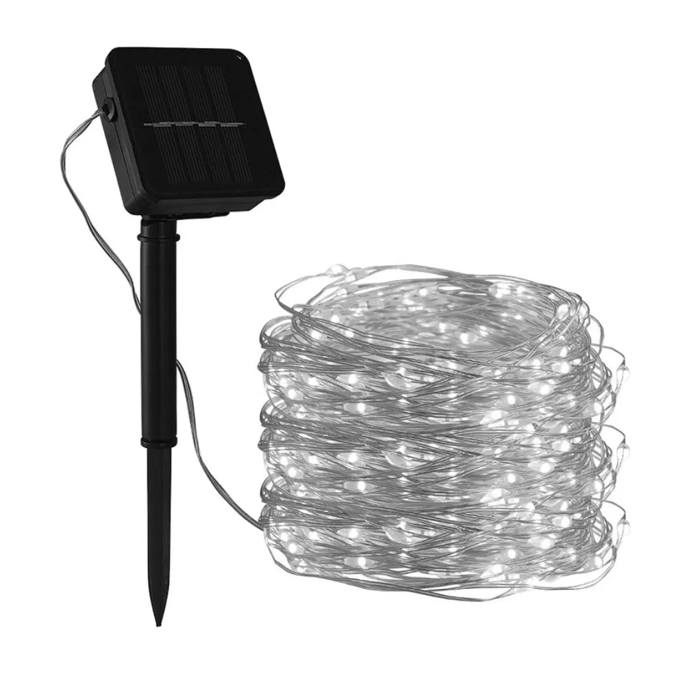 Vibe Geeks 200LED Solar Powered String Fairy Light for Outdoor Decoration-2