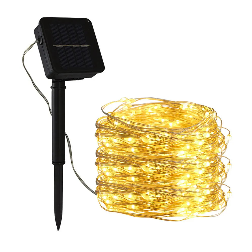 Vibe Geeks 200LED Solar Powered String Fairy Light for Outdoor Decoration-3