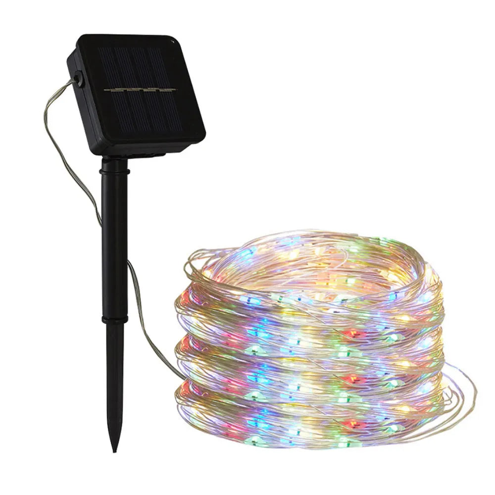 Vibe Geeks 200LED Solar Powered String Fairy Light for Outdoor Decoration-4