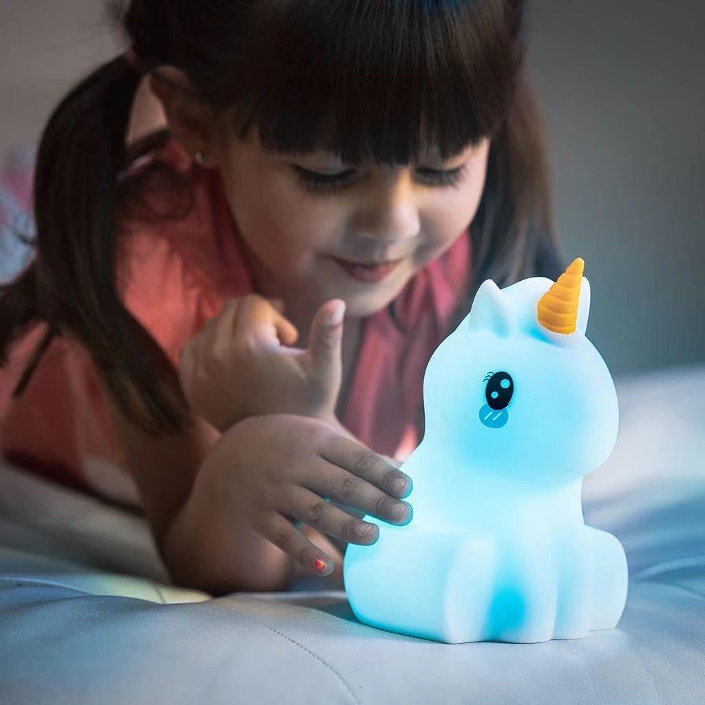 Unicorn Night Light Nursery Lamp-2