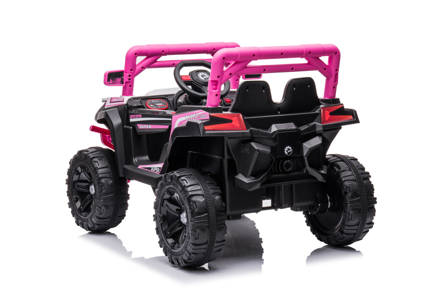 12V7A*1 30W*4 one button start, forward and backward, high and low speed, music, front light, power display,  two doors can open, 2.4G R/C, seat belt four wheel absorber KIDS RIDE ON CAR