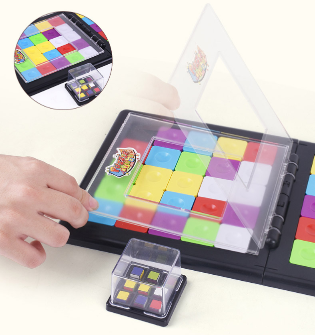 Style: 2 Hole one - Color battle Rubik's cube parent-child interactive sports Rubik's cube game toy