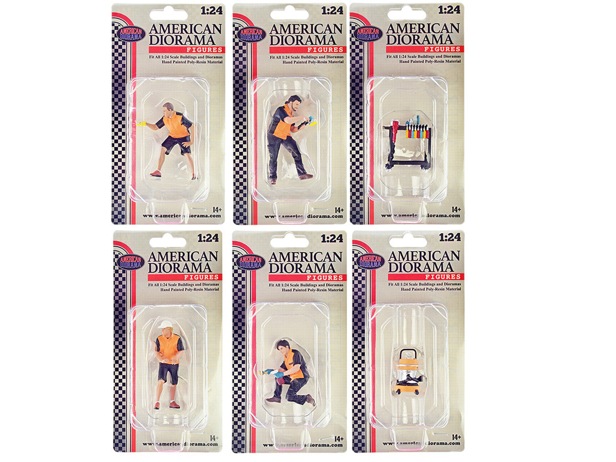 "Detail Masters" 6 piece Figure Set for 1/24 Scale Models by American Diorama-1