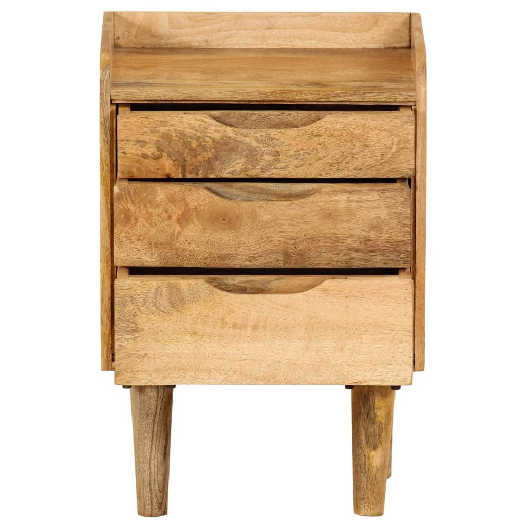 vidaXL Bedside Cabinet Solid Mango Wood 15.7"x11.8"x23.4"