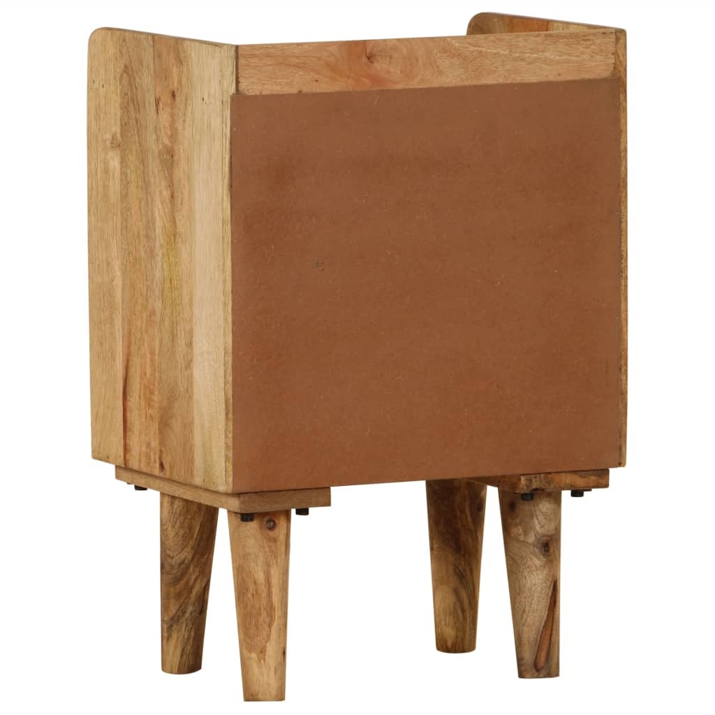 vidaXL Bedside Cabinet Solid Mango Wood 15.7"x11.8"x23.4"