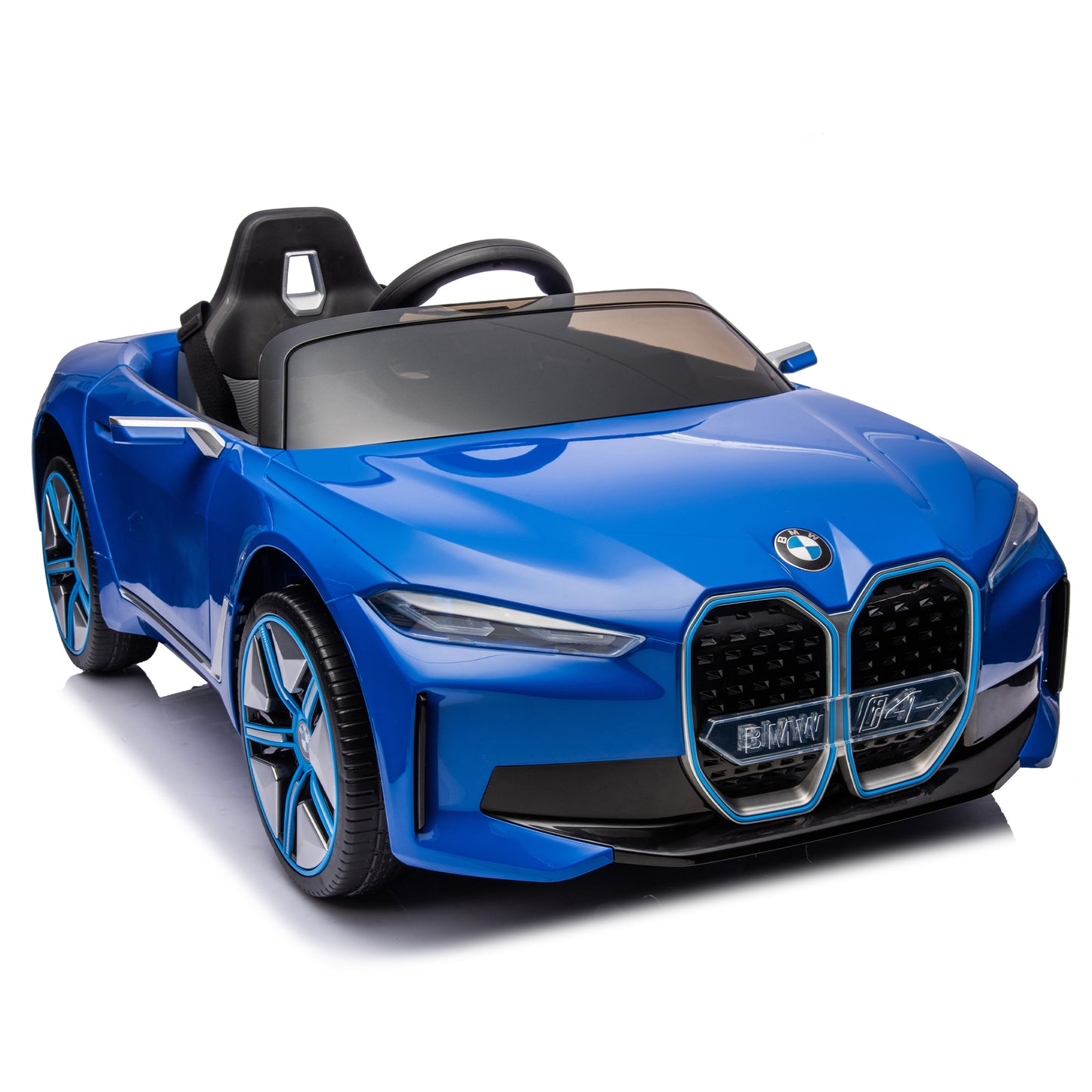 Licensed BMW I4,12v Kids ride on car 2.4G W/Parents Remote Control,electric car for kids,Three speed adjustable,Power display, USB,MP3 ,Bluetooth,LED light,Two-point safety belt,story