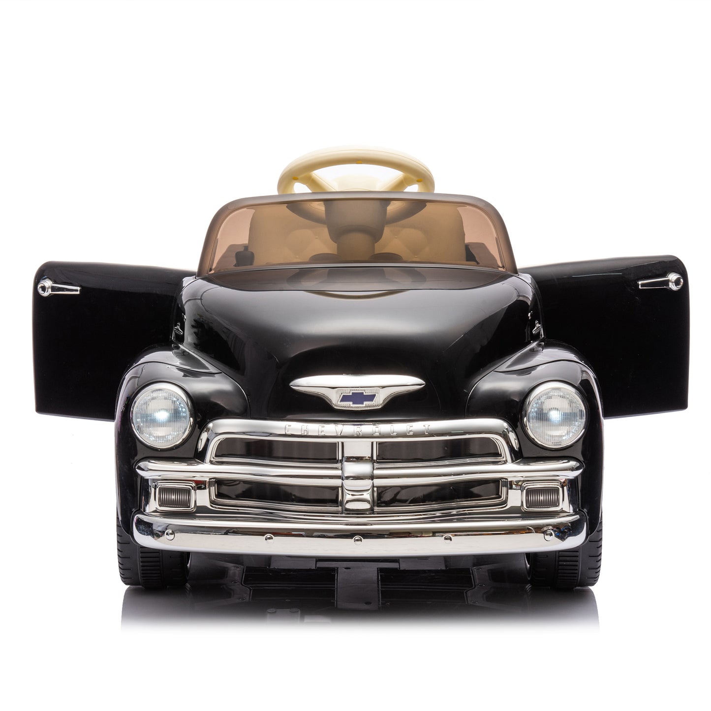 12V Kids Ride On truck car w/parents control, Licensed Chevrolet 3100 pickup,electric car for kid,Vintage modeling,3 speeds,LED Lights,Bluetooth,USB,High-power up to 4.35 km/h,age 3+