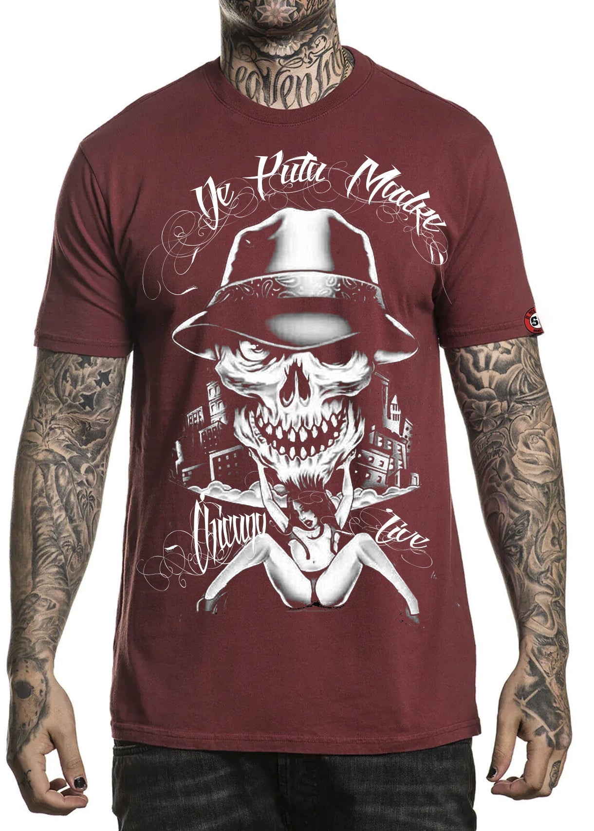 Men's Short Sleeve T-Shirt Chicano Live by-1