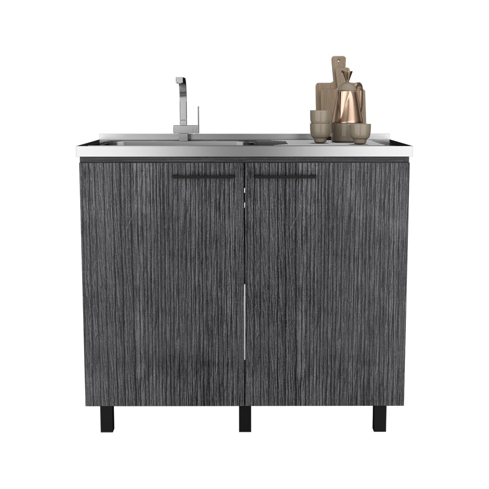 Utility Sink Cabinet Burwood, Kitchen, Smokey Oak