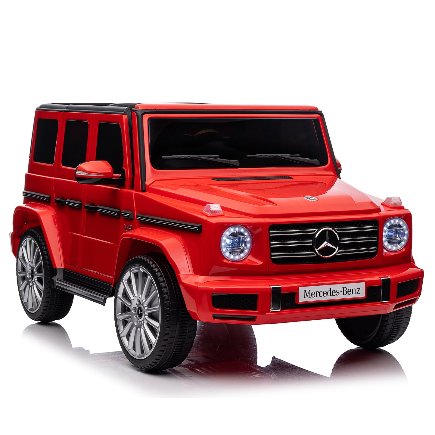 Licensed Mercedes-Benz G500,24V Kids ride on toy 2.4G W/Parents Remote Control,electric car for kids,Three speed adjustable,Power display, USB,MP3 ,Bluetooth,LED light,Three-point safety belt