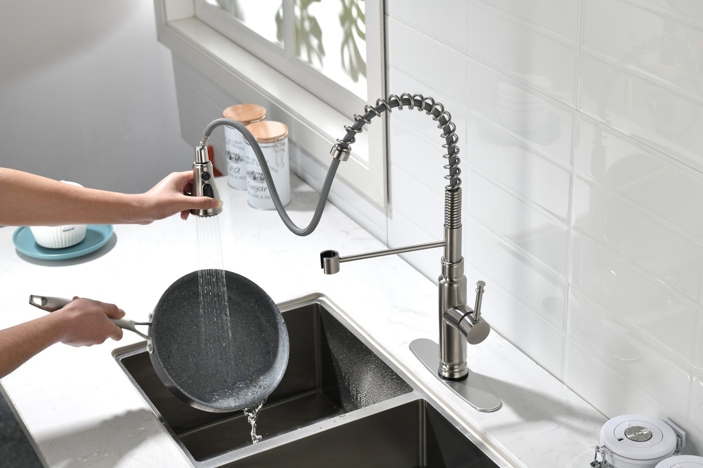 Touch Kitchen Faucet with Pull Down Sprayer