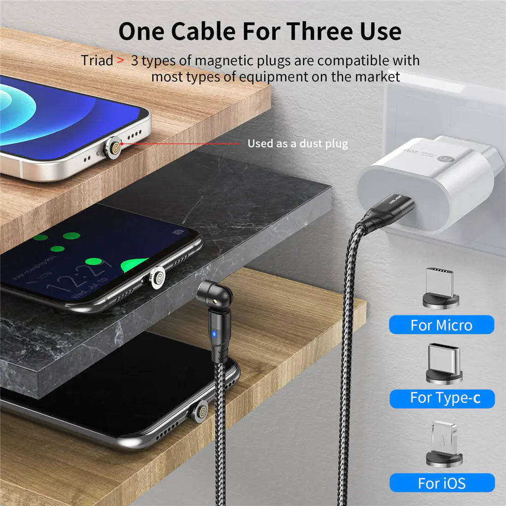 Magnetic Cable Quick Charge 4.0 USB/TYPE-C/iPHONE