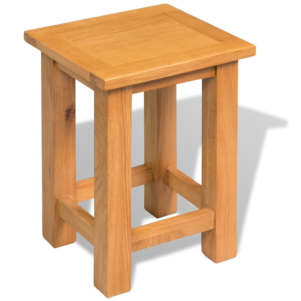 vidaXL End Tables 2 pcs 10.6"x9.5"x14.6" Solid Oak Wood