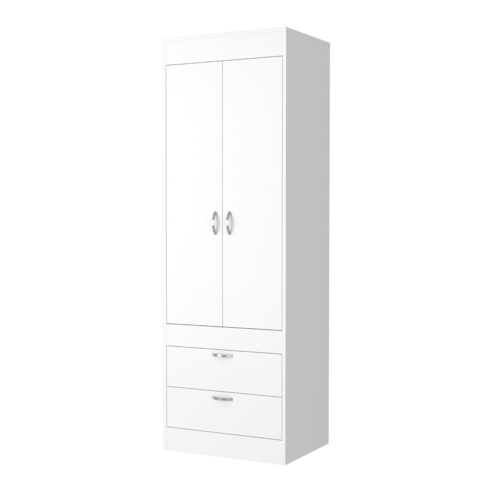 Willow Grove 2-Drawer Armoire White