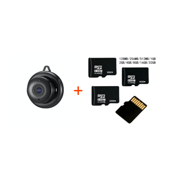 Style: With 16G, Model: UK - WIFI camera low light level night vision camera