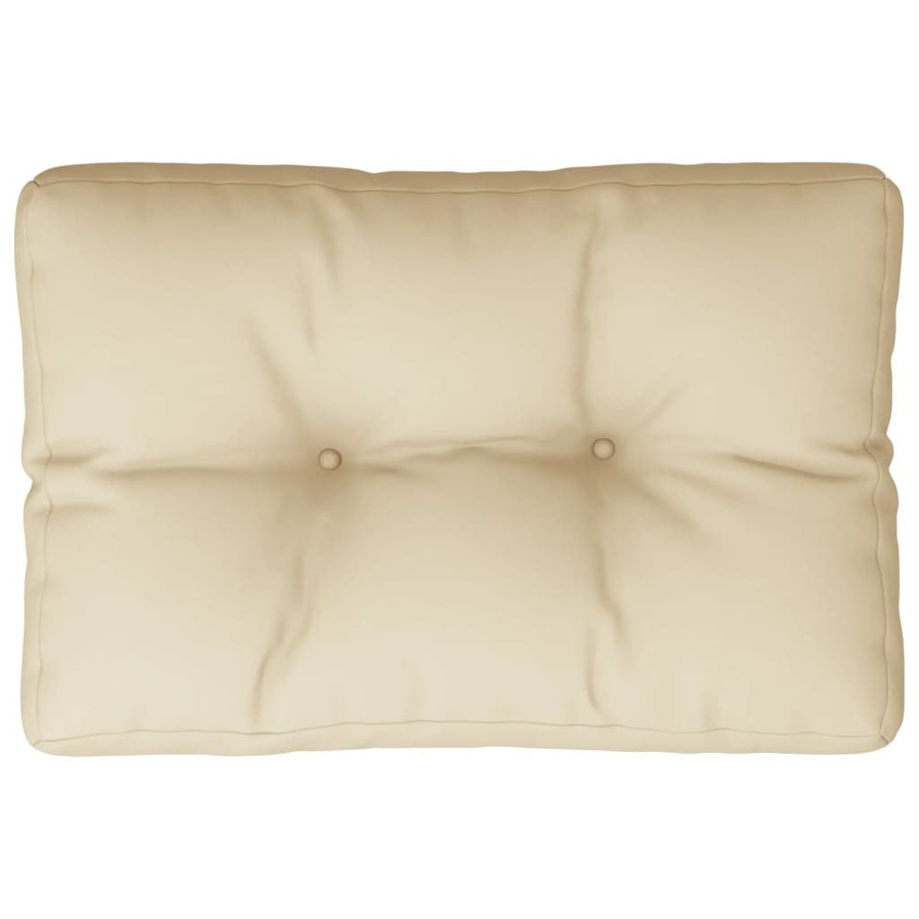 vidaXL Pallet Cushion Beige 23.6"x15.7"x4.7" Fabric