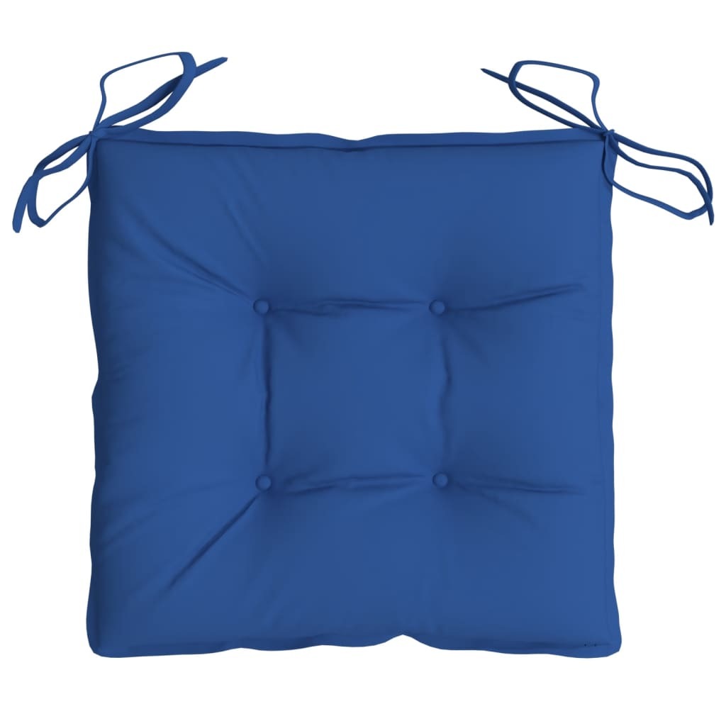 vidaXL Chair Cushions 2 pcs Blue 15.7"x15.7"x2.8" Oxford Fabric