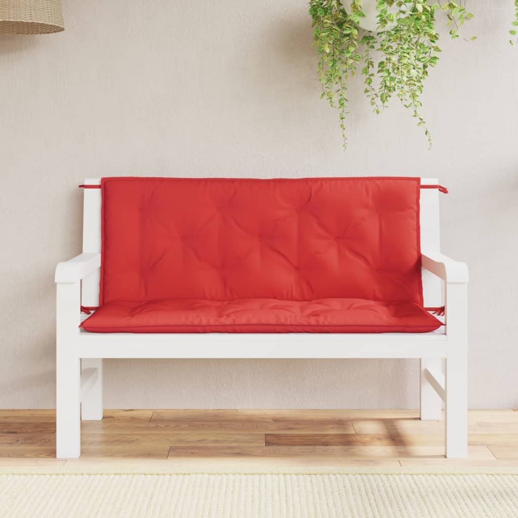 vidaXL Garden Bench Cushion Red 47.2"x(19.7"+19.7")x2.8" Oxford Fabric