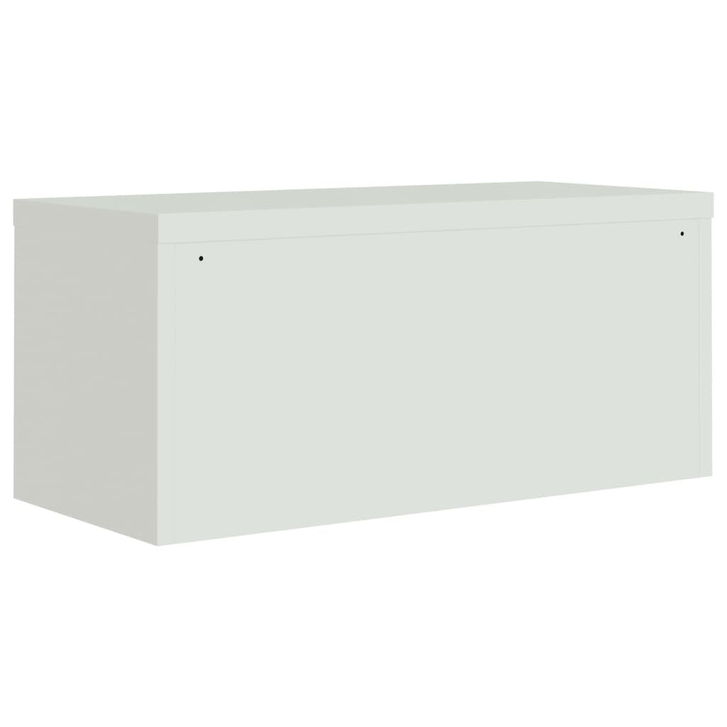 vidaXL File Cabinet Light Gray 35.4"x15.7"x57.1" Steel