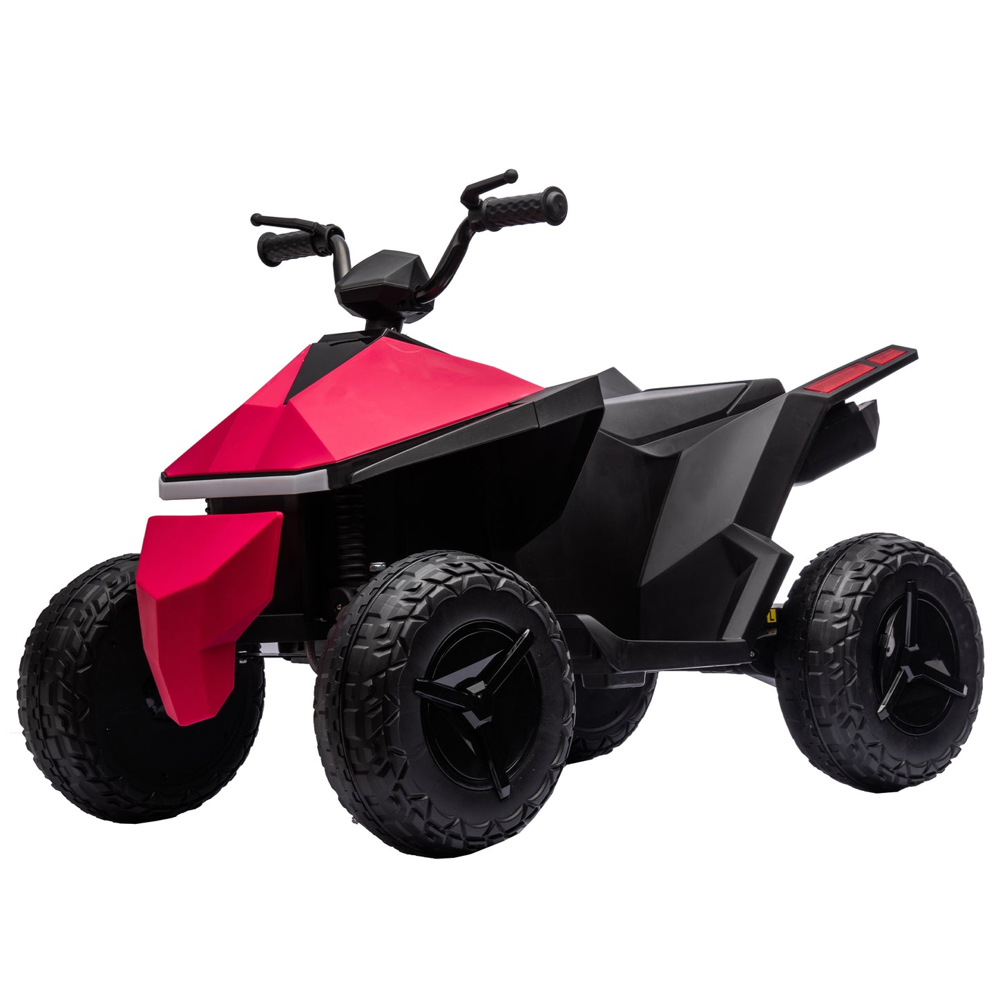 ATV Style ride on, 12V 7AH Kids ride on electric atv 3-8years Multi-Functional Touch Screen Integrated, LED Front and Rear Dazzling Lights, Music, Nursery Rhymes, MP3/USB Interface, Dual-Drive System