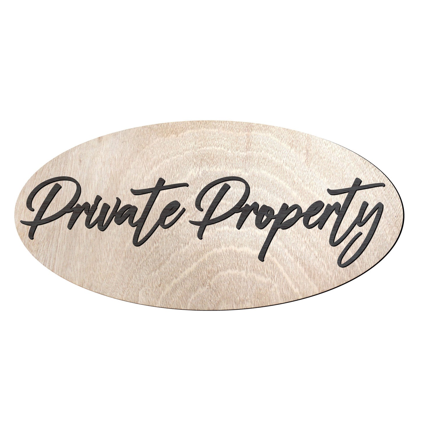 Private Property sign, Business sign, House sign, made in the USA sign, Birch wood sign, Lightweight sign, outdoor sign - 320331-6