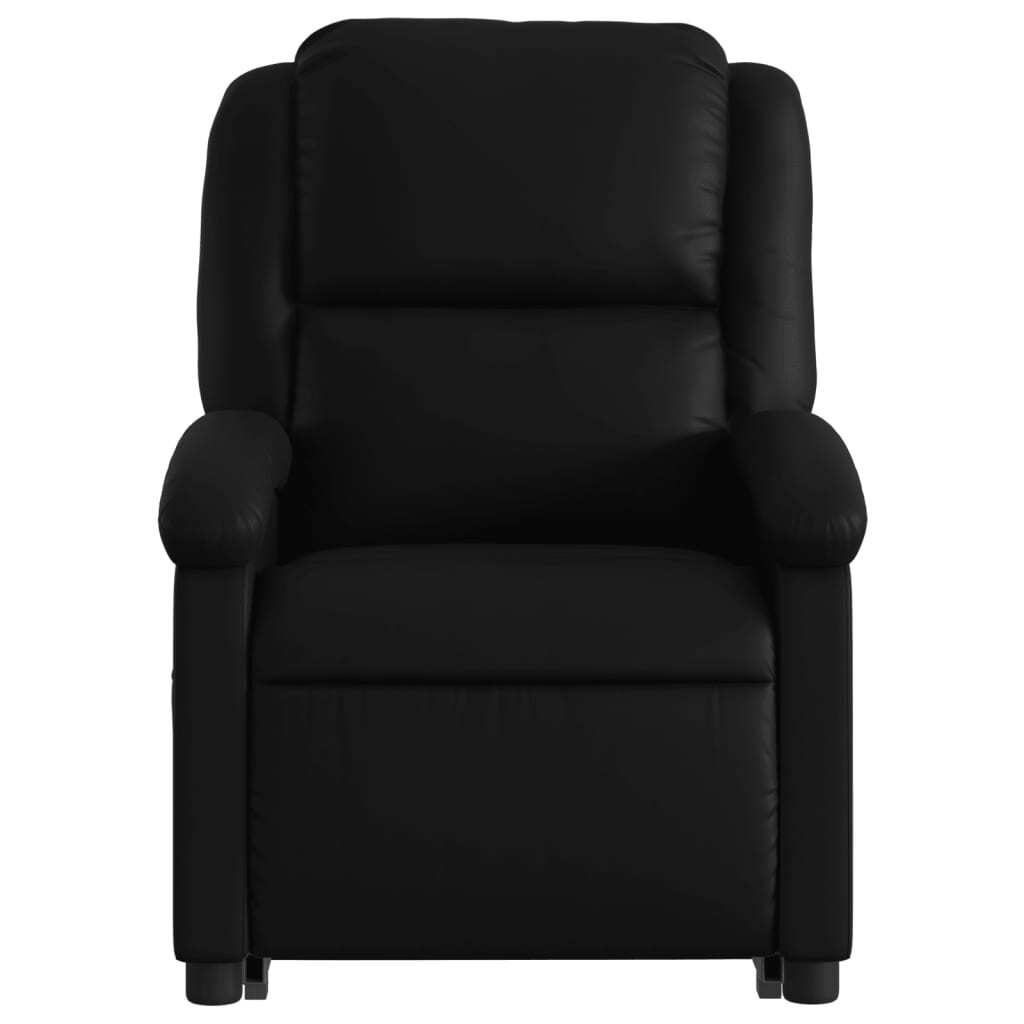 vidaXL Electric Stand up Massage Recliner Chair Black Faux Leather