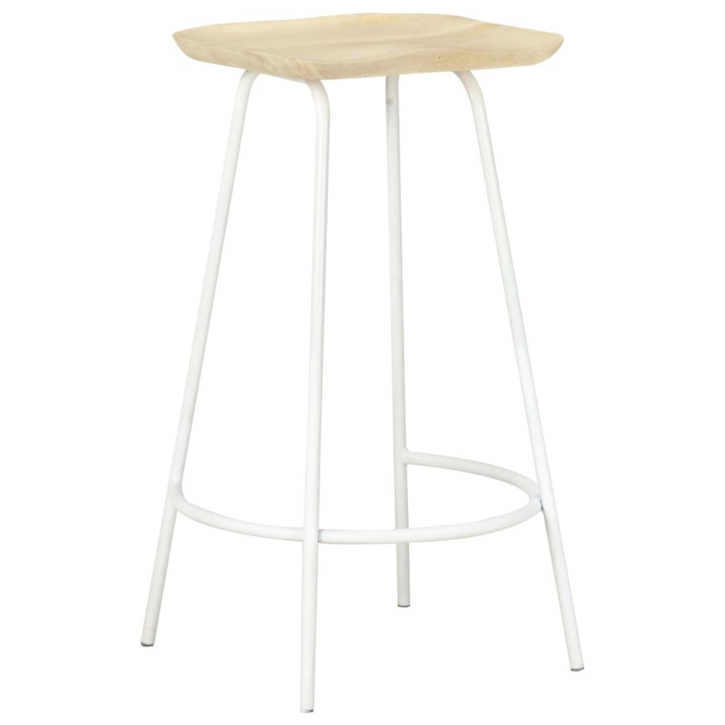 vidaXL Bar Stools 4 pcs Solid Mango Wood