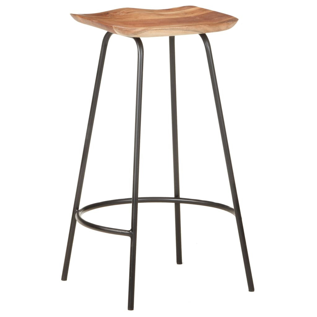 vidaXL Bar Stools 4 pcs Solid Acacia Wood