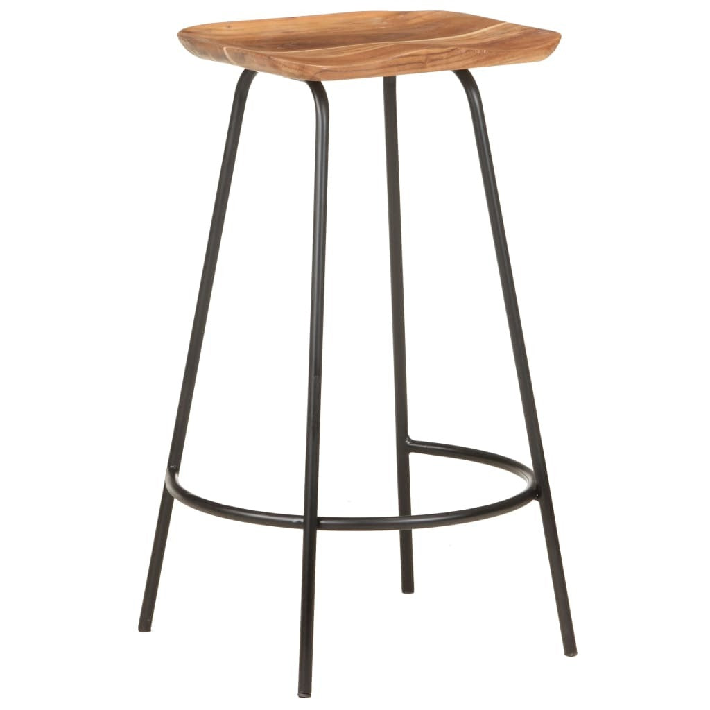 vidaXL Bar Stools 4 pcs Solid Acacia Wood