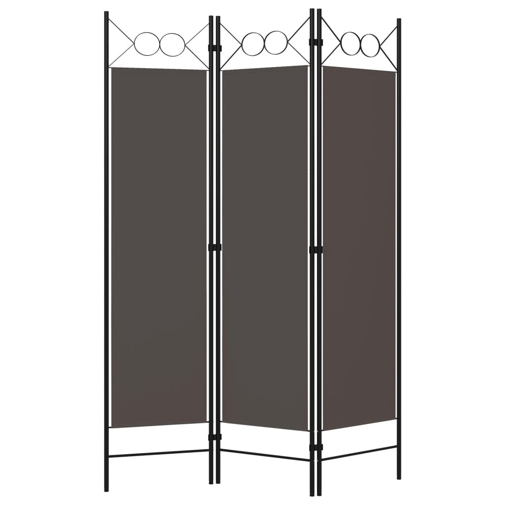 vidaXL 3-Panel Room Divider Anthracite 47.2"x70.9"