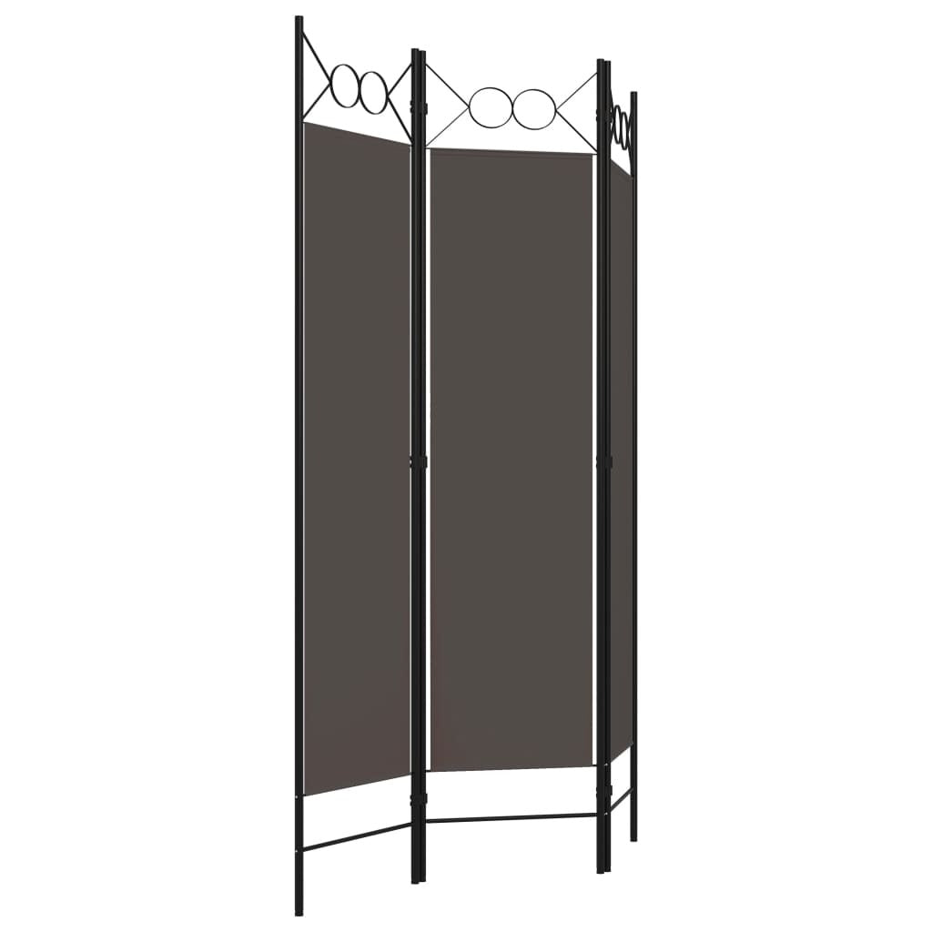 vidaXL 3-Panel Room Divider Anthracite 47.2"x70.9"