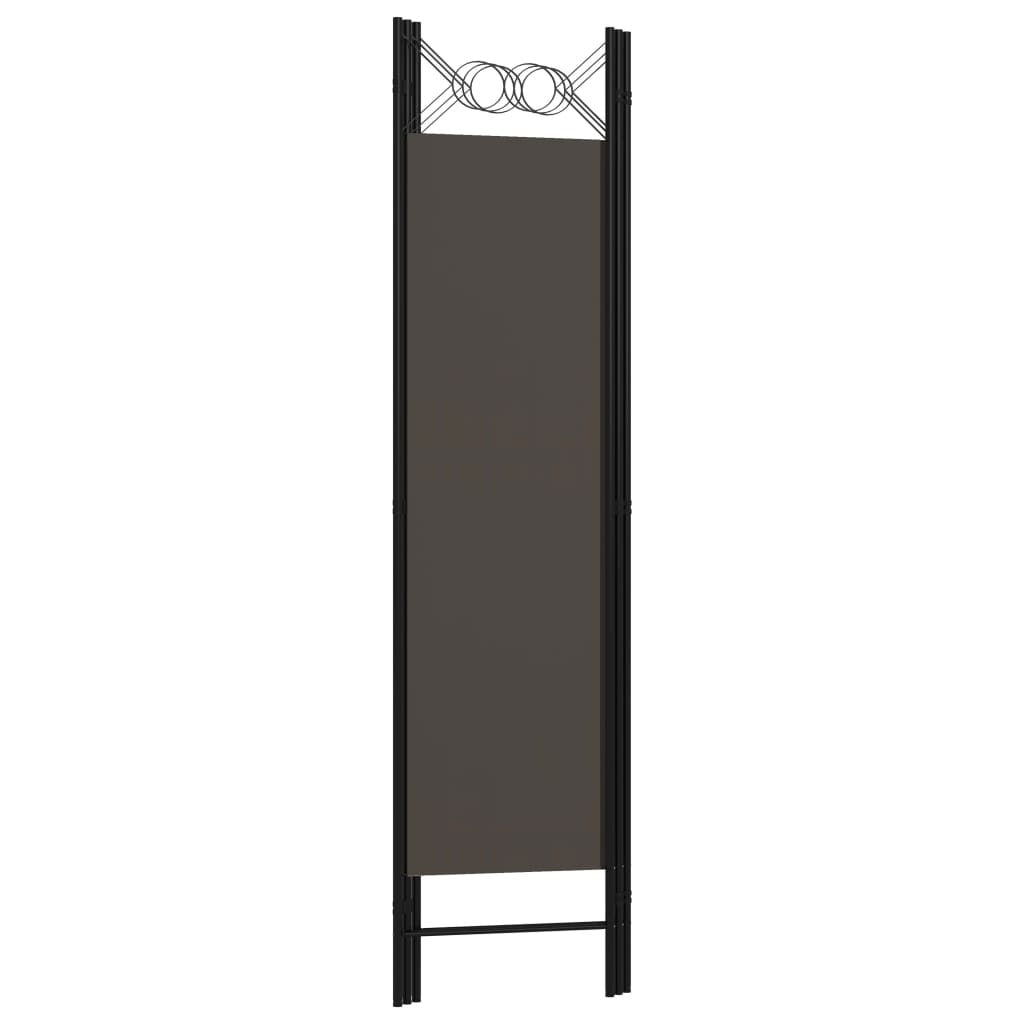 vidaXL 3-Panel Room Divider Anthracite 47.2"x70.9"