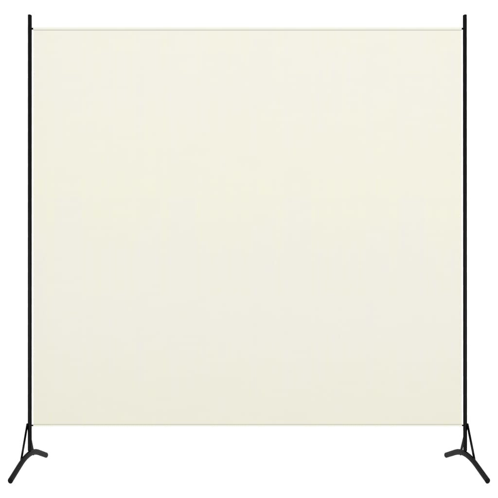 vidaXL Room Divider White 68.9"x70.9" Fabric