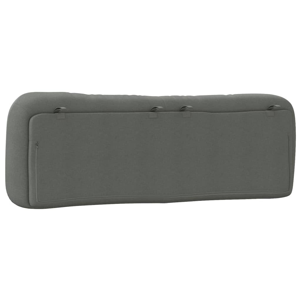 vidaXL Headboard Cushion Dark Gray 60.2" Fabric