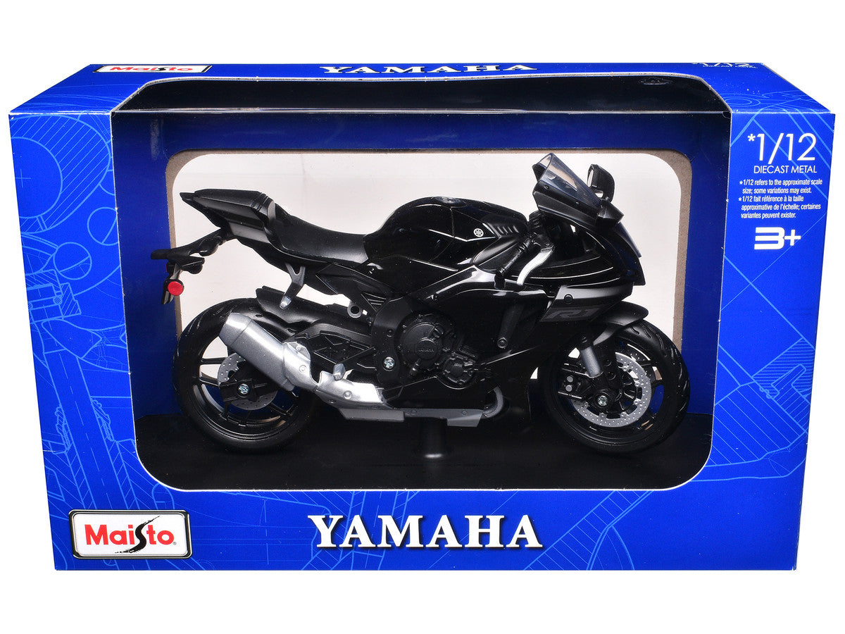 Yamaha YZF-R1 Black 1/12 Diecast Motorcycle Model by Maisto-1